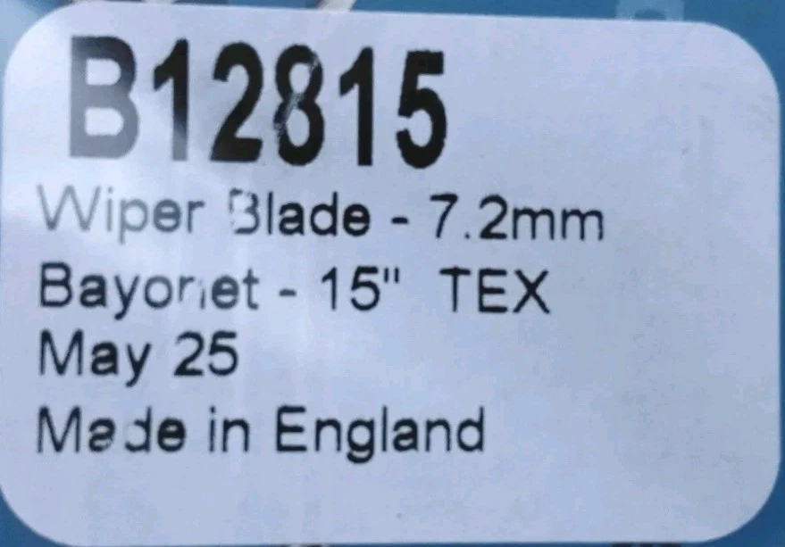Limpiaparabrisas de acero inoxidable Vauxhall Victor Velox Cresta Ford Cortina MK1 MK2 Tex Foto 3 de 4