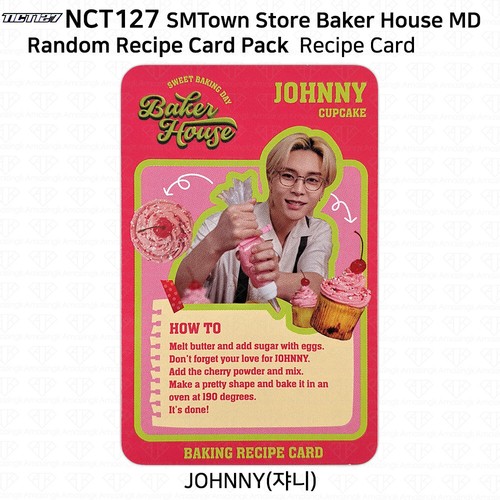 NCT127 SM Town Store Oficial MD Baker House Paquete de tarjetas de recetas aleatorias Photocard - Imagen 25 de 114