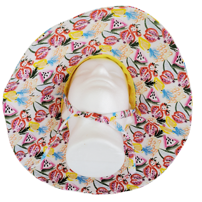 Steve Madden Floppy Sun Hat with Ties O/S Packable Lined  display picture 2