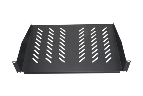 2U 19”Cantilever Vented Rack Mount, 12.24" Deep, Network/IT/DJ Server Shelf