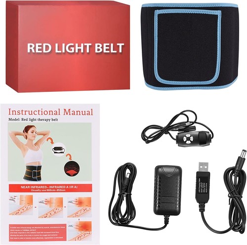 660nm Red & 850nm Near Infrared Light Therapy Waist Wrap Belt for Pain-Relief - Picture 6 of 7