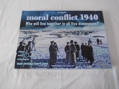 Dave Stennett's Moral Conflict 1940 Team Strategy Board Game [Playford Games]