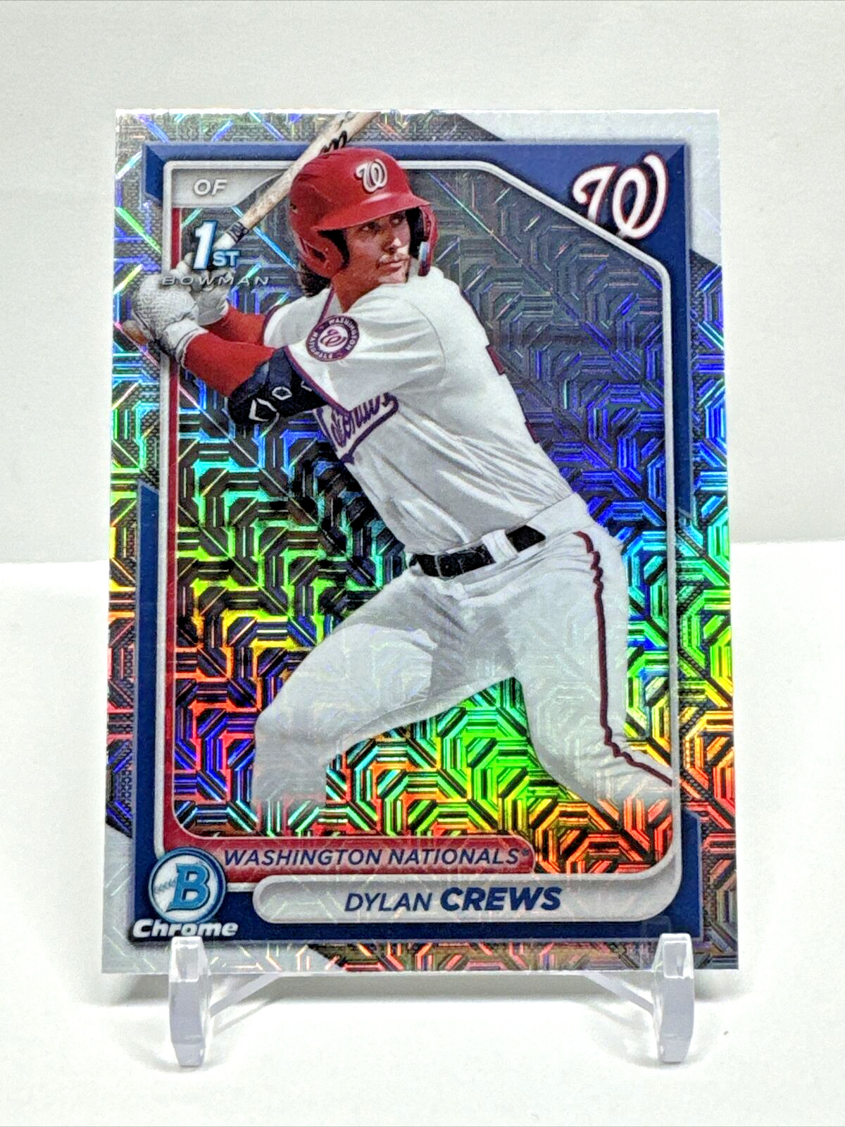 Dylan Crews - 2024 Bowman Chrome - Mojo Refractor BCP-23 - Phillies - 1st Bowman