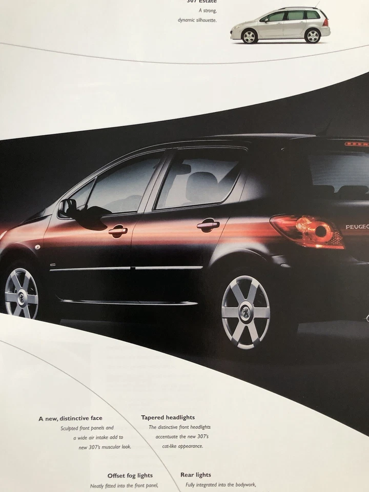 Peugeot 307 Hatchback Estate Car Sales Brochure Preview Edition Model 2005 on - Image 3 of 4