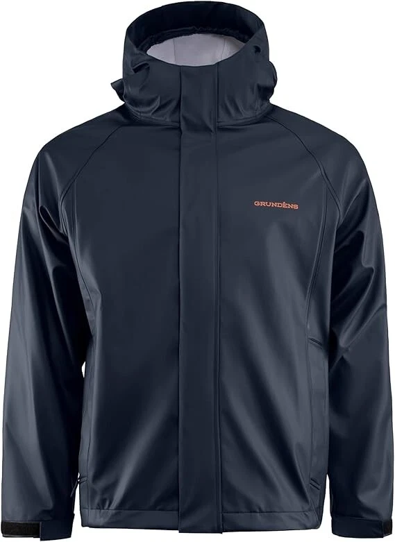 Grundens Men’s Neptune Commercial Fishing Jacket DARK NAVY 10079-425