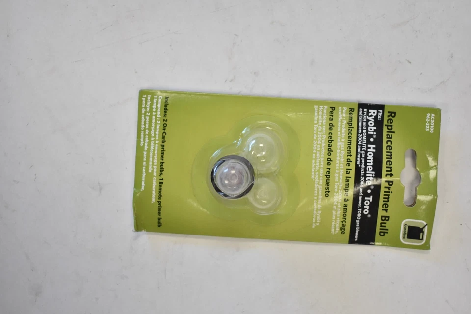 5 bombillas de imprimación de repuesto AC20100 962-323 para sopladores de gas Ryobi Homelite Toro Foto 2 de 4