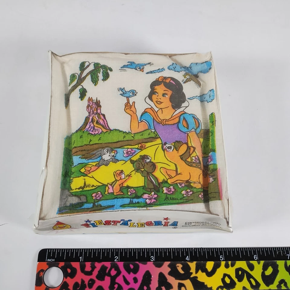Vintage Disney Snow White Birthday Napkins Mexico Label Ephemera 50 Pack - Image 2 of 4