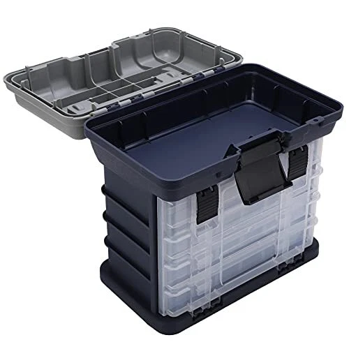 4 Layer Fishing Tackle Box Fishing Tackle Storage Box with Handle Thickened  P