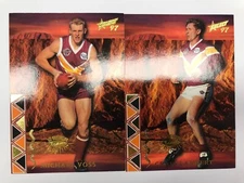 1997 SELECT AFL ALL AUSTRALIAN TEAM CHASE CARD FULL TEAM SET-BRISBANE (2)