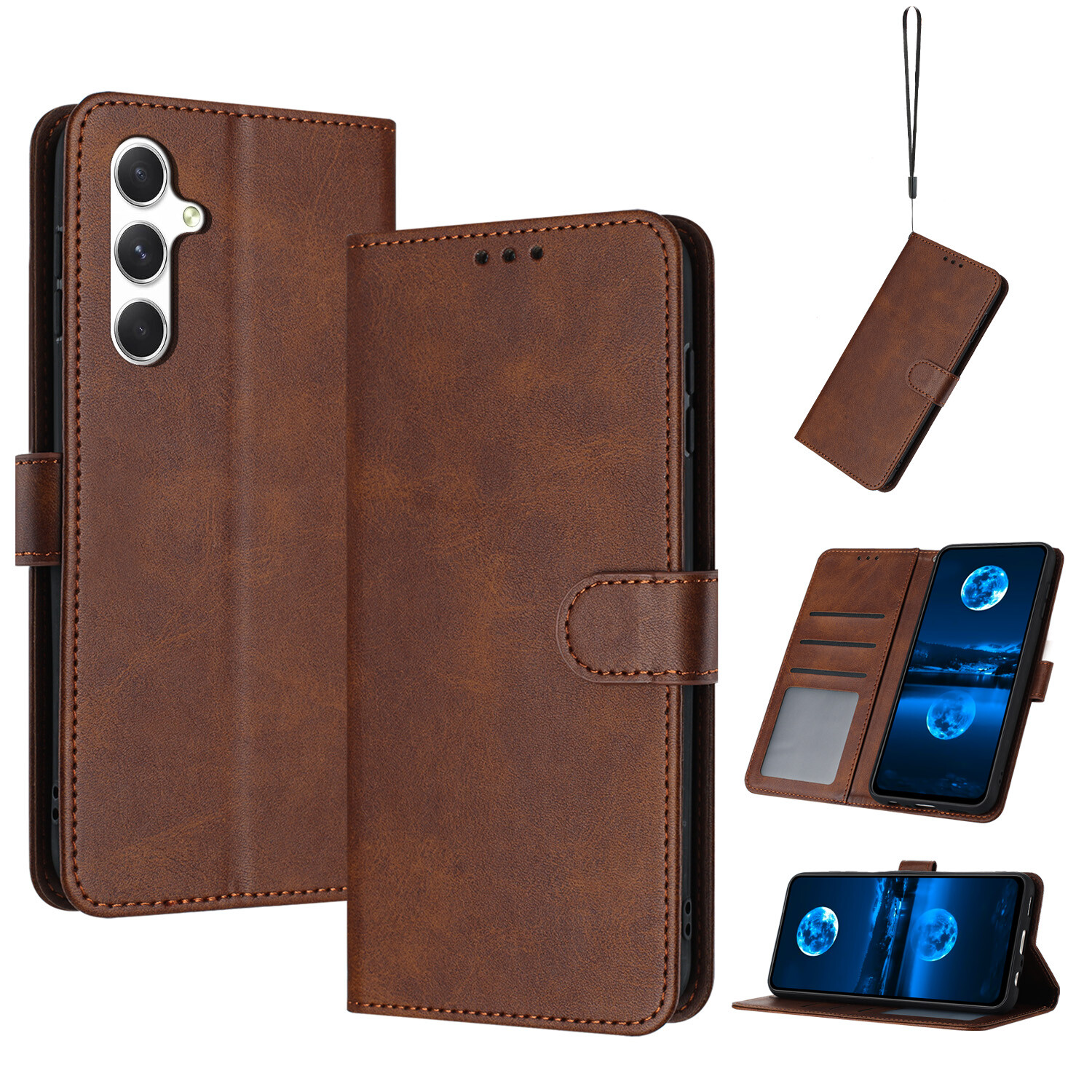 Samsung Galaxy A06 A16 A36 A56 5G Shockproof Wallet Phone Case Cover