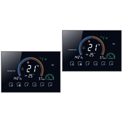  2 Sets Kreative Lichtdekoration Graffiti-Aufkleber Thermostat