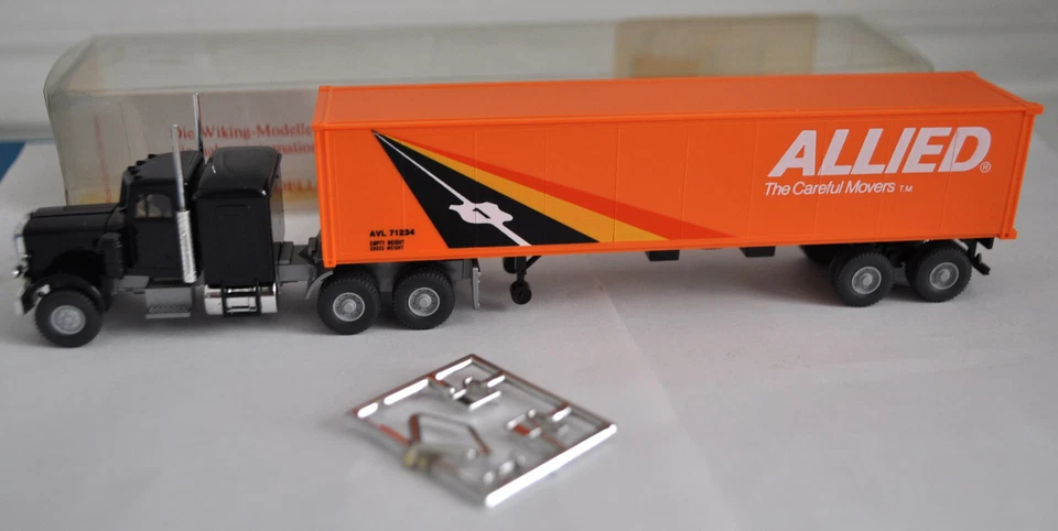 RARE Wiking 527/5 USA Peterbilt Truck/Trailer "ALLIED VAN LINES" - NEW w/BOX - Изображение 3 из 4