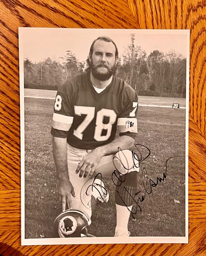 WASHINGTON REDSKINS Dallas Hickman signed 8x10  - 1981  - Commanders