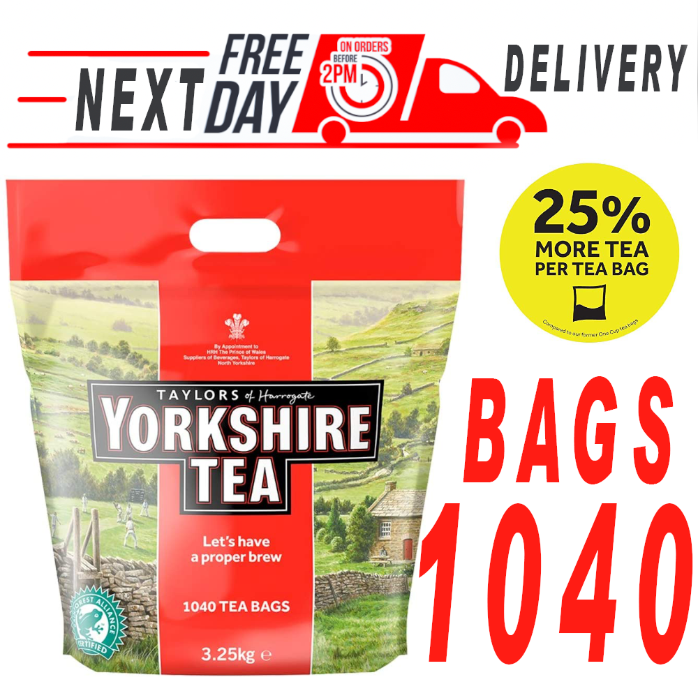 Yorkshire Tea Bags 600 & 1040 Tea Bags eBay