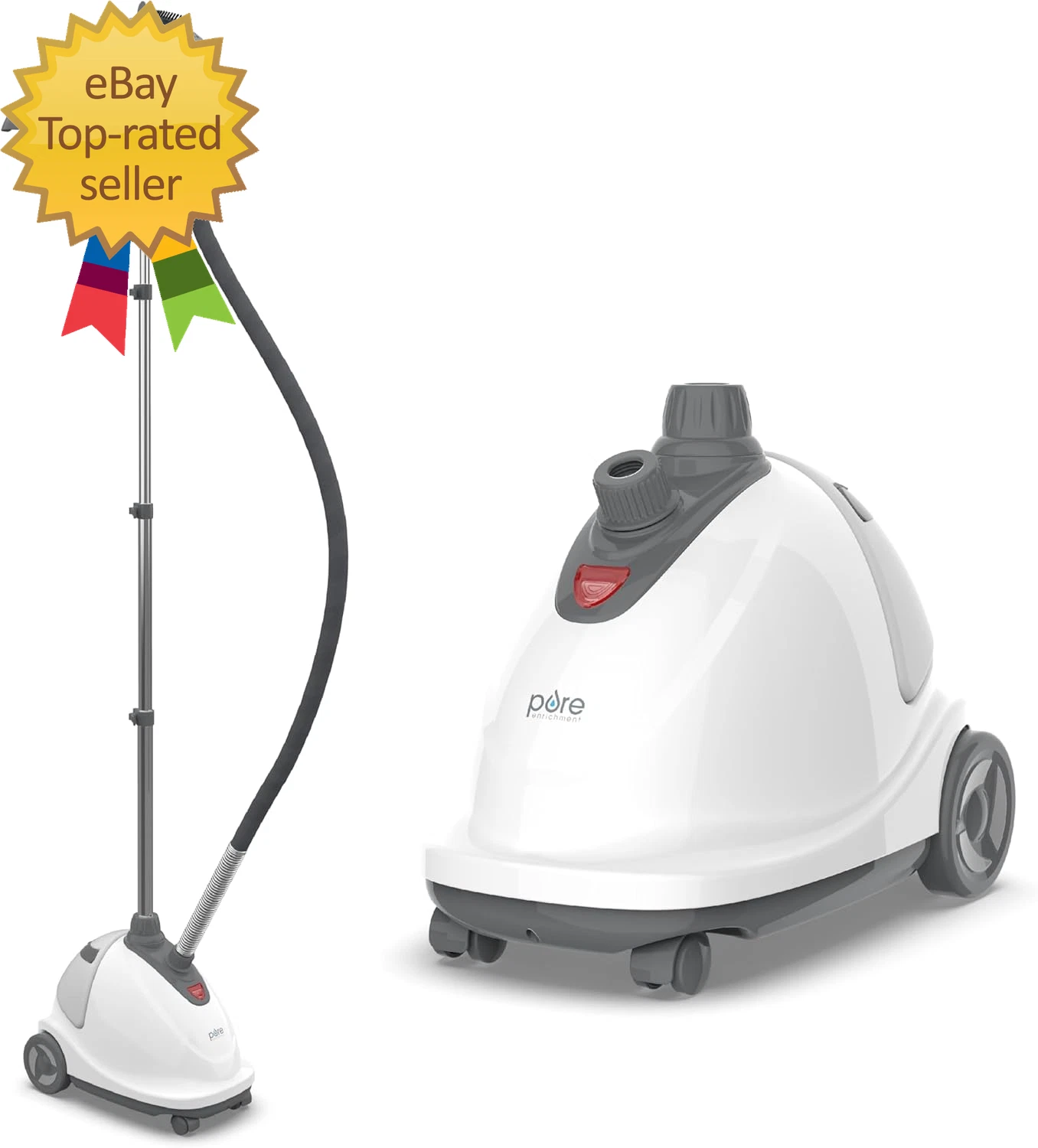 Puresteam XL Standing Fabric Steamer - Professional Wrinkle Remover Heats in 45