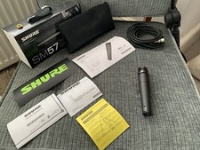 Shure Sm57 Microphone With Shure Case + Original Documents / Sticker + Xlr Cable