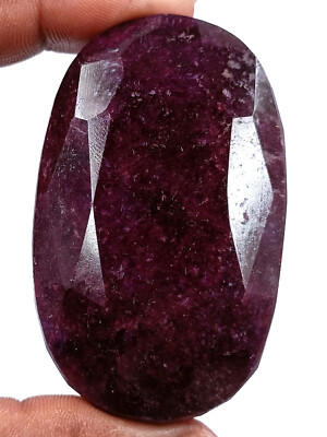 734.5 CT Oval Shape Natural Red Ruby Big Stone Certified  Loose Gems 5JRC