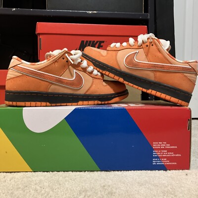 Size 6.5 - Nike Concepts x Dunk SB Special Box Low Orange Lobster