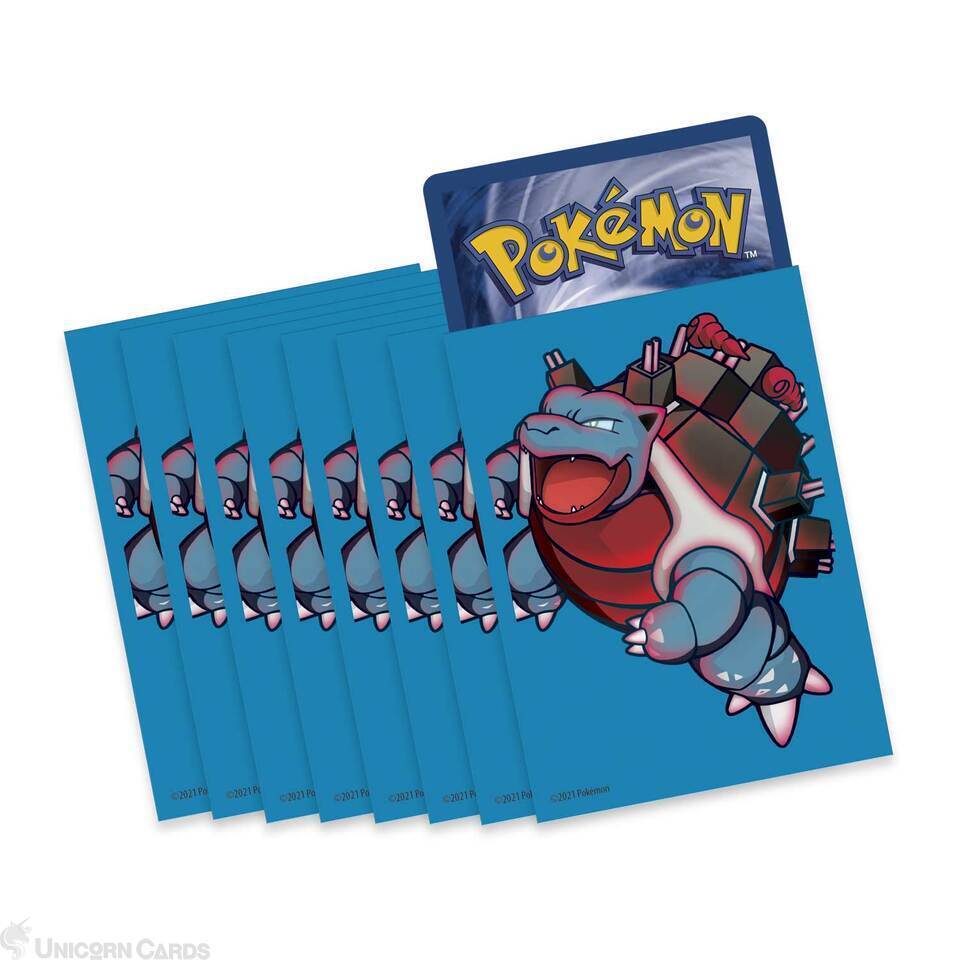 Official Pokemon TCG Sleeves - Gigantamax Blastoise (65 Sleeves) ::