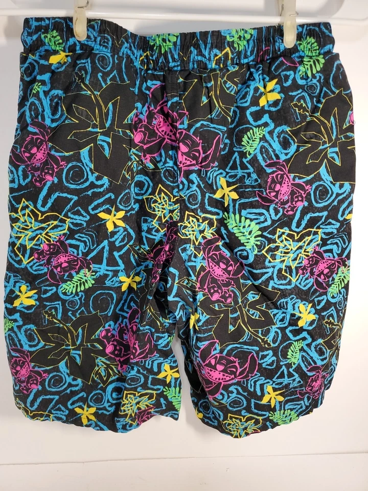 Мужские синие черные цветные анимационные шорты Disney Stitch размер XS - Изображение 4 из 4