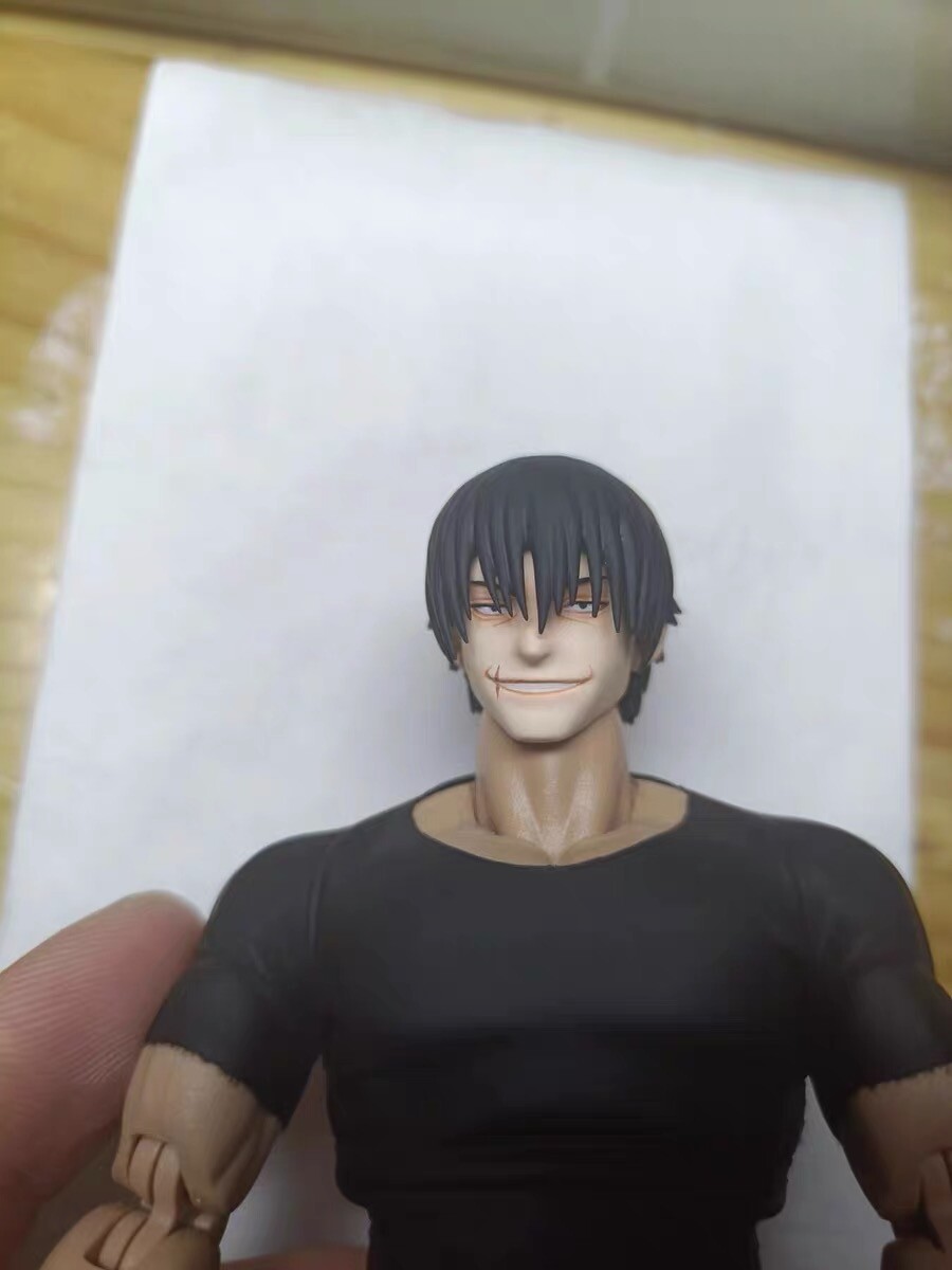 Custom Jujutsu Kaisen Fushiguro Toji Head for 1/12 Romankey Body