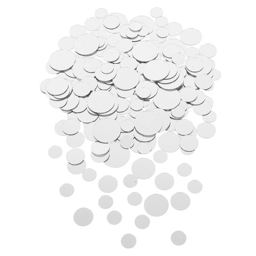 250 Pcs Acrylic Round Mirror Craft Mirrors Tiles for Crafts