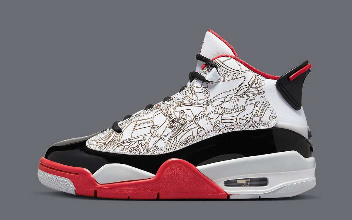 Air Jordan Dub Zero (2022) White Varsity Red Black 311046  display picture 1