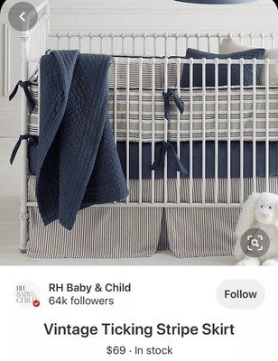 Rh Crib Bumper And Skirt Restoration Hardware Ebay