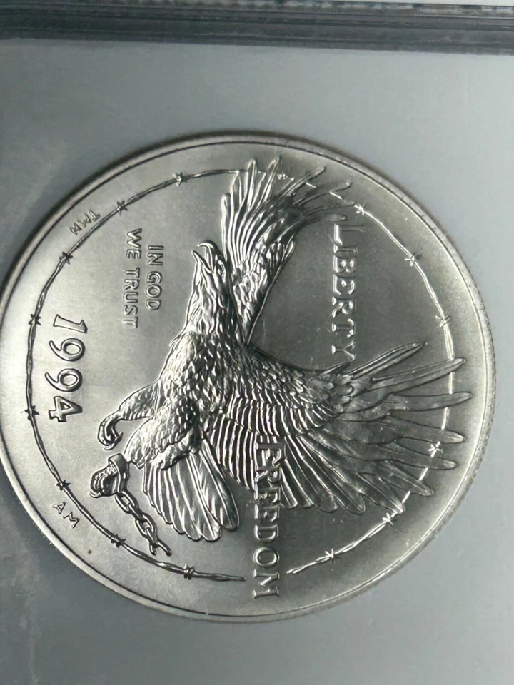 1994 W POW Museum Silver Dollar NGC MS70 - Image 4 of 4