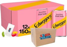 Schweppes Russchian Pink Soda Sparkling Soft Drink Can 150ml By Boxed Treatz