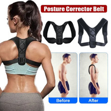 Men Women Adjustable Posture Corrector Back Shoulder Support Correct Brace Belt