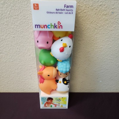munchkin farm animal bath toys