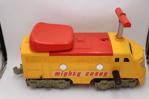 Vintage Remco Mighty Casey elektrische Zuglokomotive für Teile ungetestet