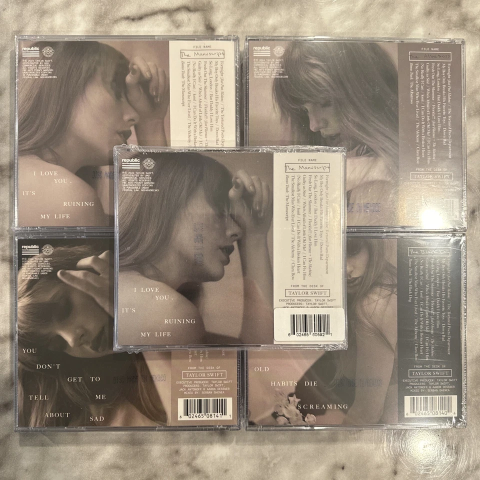 Taylor Swift Signed The Tortured Poets Department TTPD Collector CDs Bundle 🔥 - Image 2 of 4