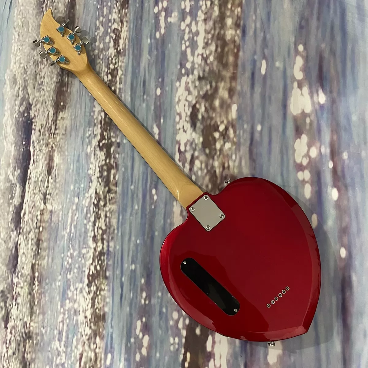 Red Daisy Rock Heartbreak Guitar Basswood Body Chrome Red Daisy Rock Heartbreak Guitar Basswood Body Chrome