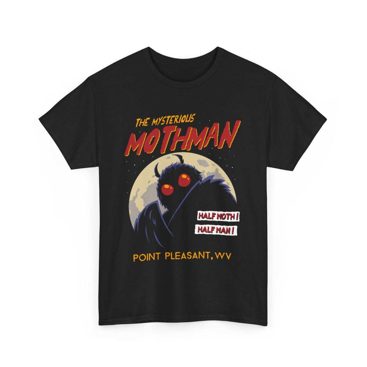 Mothman T Shirt | Shirt Moth man | Shirt Cryptid | Cryptid Shirt
