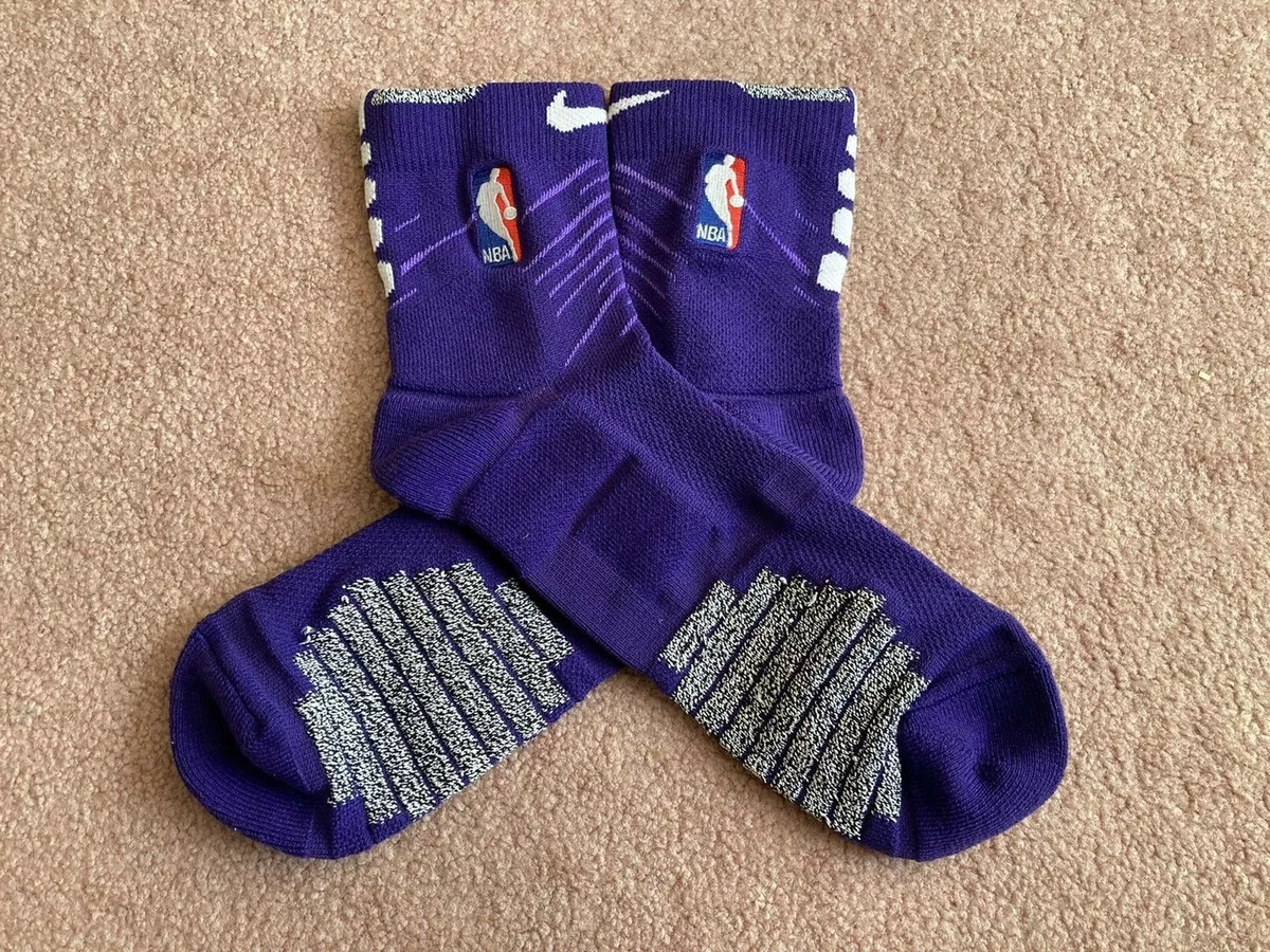 Nike NBA ELITE Quick Grip Mid Ankle Low Basketball Socks Purple