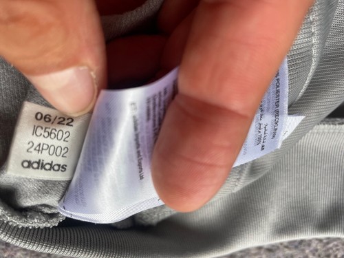 ADIDAS Sports Tracksuit HOODIE Top JACKET Coat (13-14 Years Youth) Grey & Black - Picture 7 of 8
