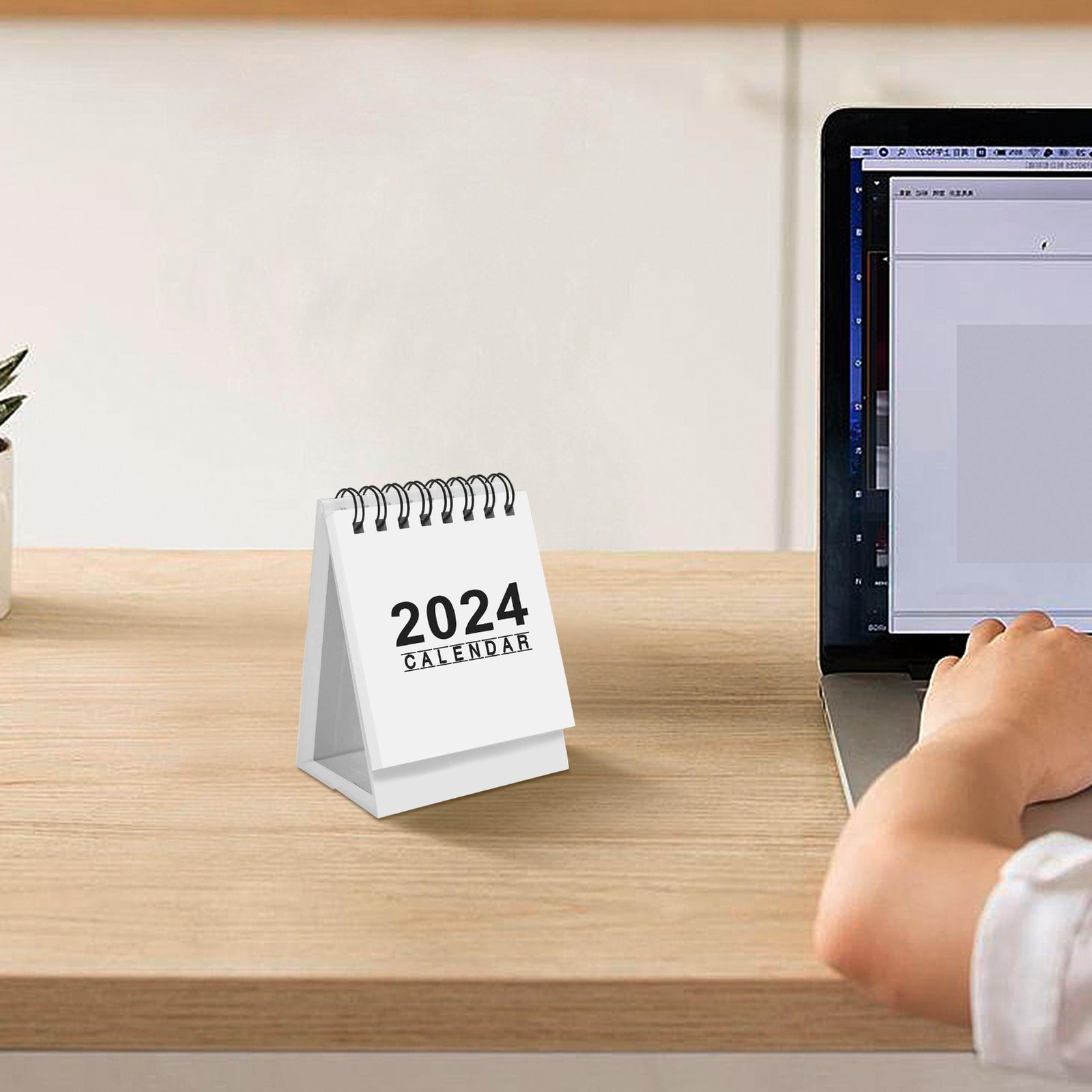 2024 Mini Desk Calendar Office Flipping Small Desktop Calendar For Plan