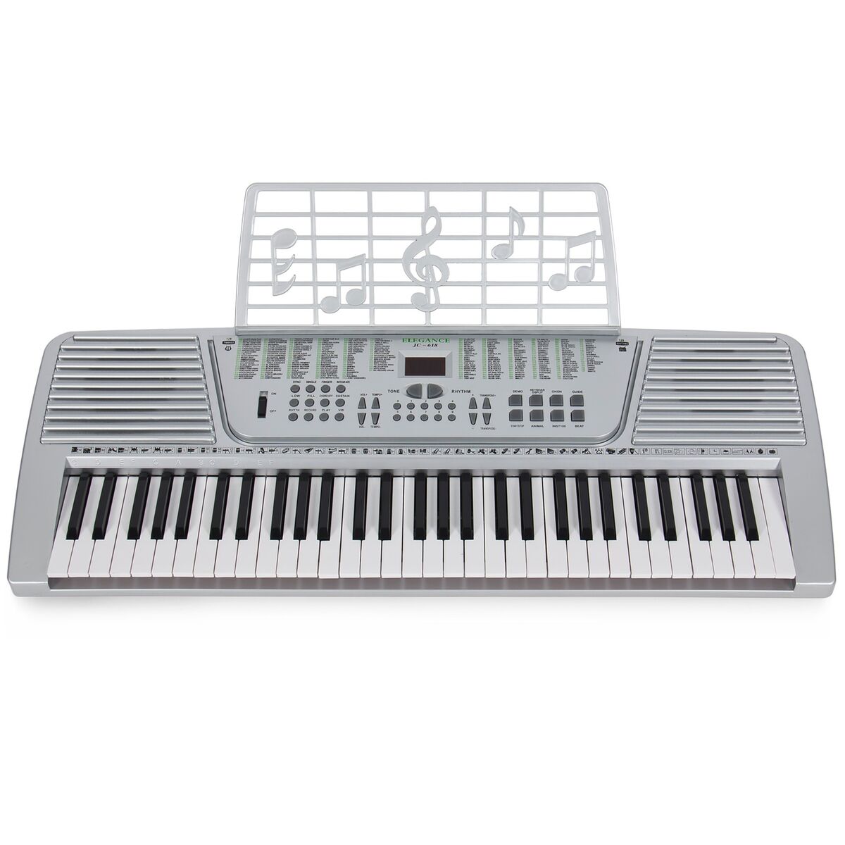 JUNELILY 61-Key Electronic Keyboard Piano Kit w/ 300 Built-in