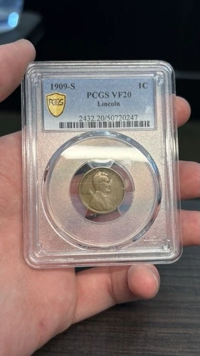 1909-S VF20 Wheat Penny PCGS