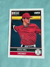 2026 Onyx Baseball Steele Hall Base Card Cincinnati Reds