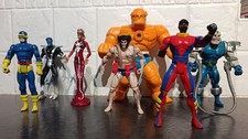 Product Image: Vintage Toy Biz Marvel X Men Fantastic 4 Action Figure Bundle 1990's 4" Figures 