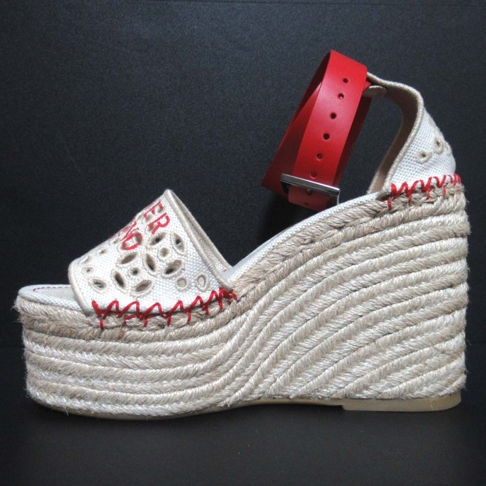 シューズ・サンダルその他 VALENTINO SHOES (5W0S0KV3NIB) Valentino Garavani Espadrille Wedge Sole Ankle Strap Sandal