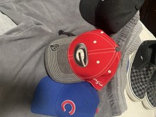 New Era Sports Adjustable Men's Baseball Caps Lot Black Red Blue Gray