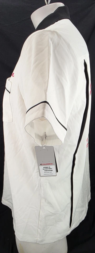 NUEVA Camisa de Bolos Ohio State Buckeyes Coliseo Cuello Blanco Abotonada Para Hombre L Foto 2 de 4