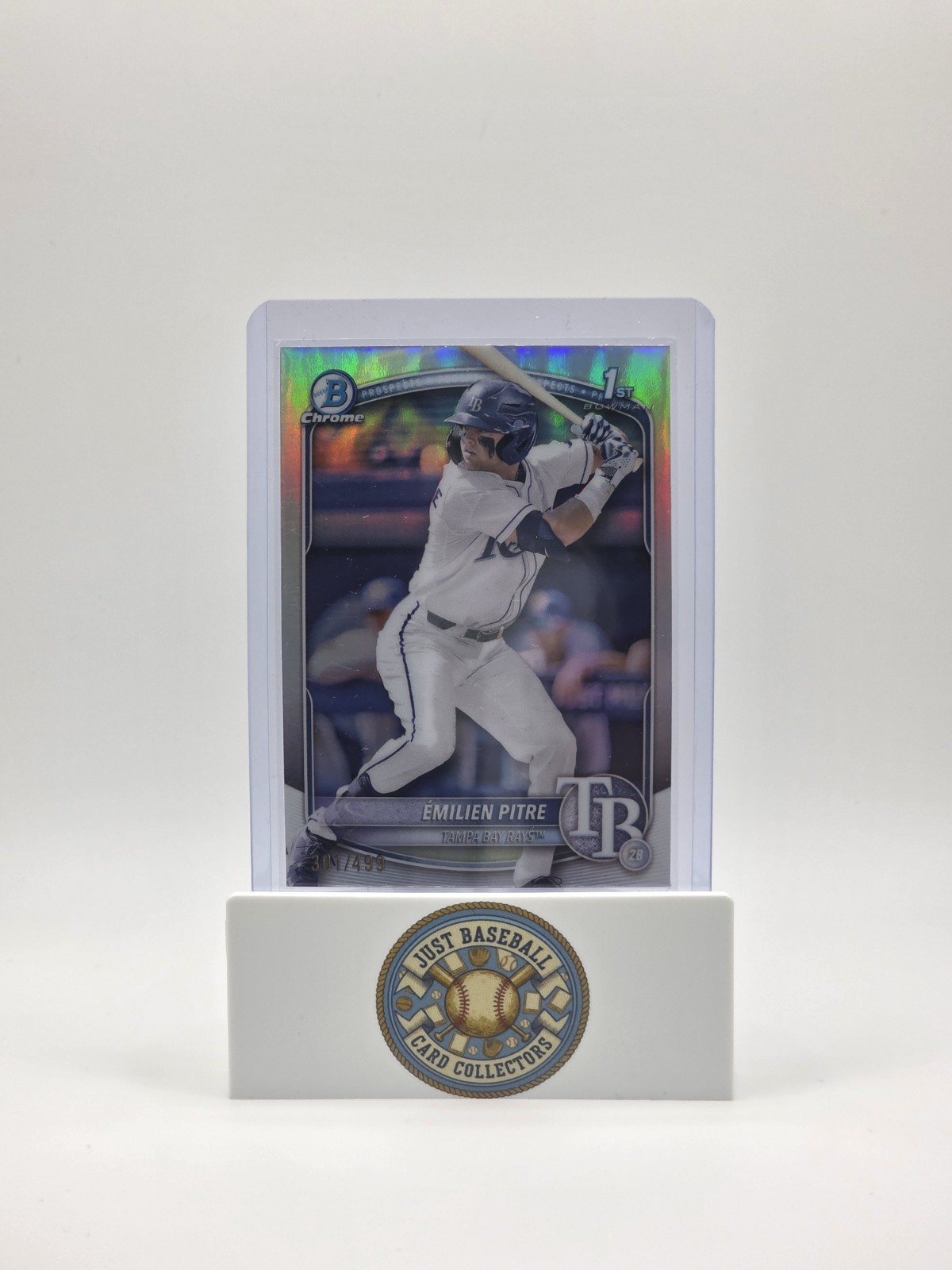 2025 Bowman Chrome 1st Bowman Emilien Pitre Rainbow Foil #'d To 499