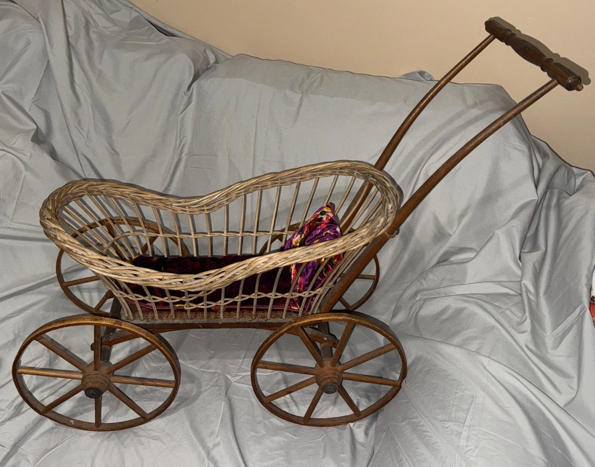 Wicker Baby Carriage for sale | eBay