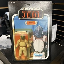 Star Wars Vintage ROTJ Klaatu Skiff Guard MOC 77 back Return of the Jedi carded