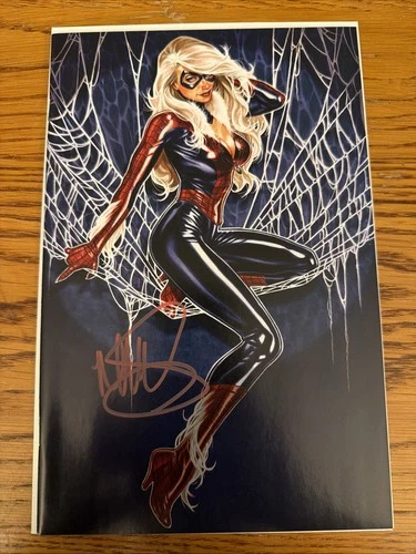 Amazing Spider-Man #1 SIGNED MARK BROOKS BLUE VIRGIN VARIANT BLACK CAT B NM
